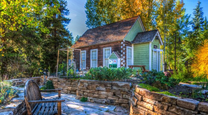 Casa ecológica en el bosque