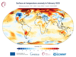 Mínimo histórico del hielo marino y temperaturas récord en febrero de 2025