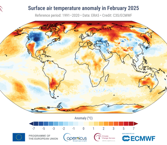 Mínimo histórico del hielo marino y temperaturas récord en febrero de 2025