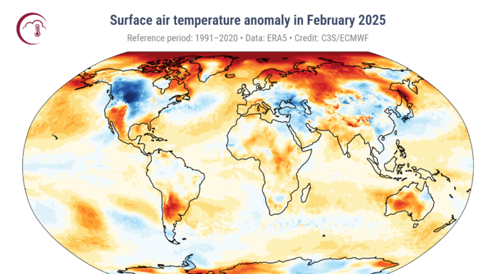 Mínimo histórico del hielo marino y temperaturas récord en febrero de 2025